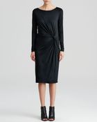 Three Dots Twist Front Dress - Lyst
