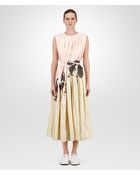 Bottega Veneta Pale Banane Embroidered Cotton Dress - Lyst