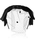 Eugenia Kim Carmel Glossed-Leather And Tulle Bow Headband - Lyst