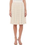 Derek Lam Pleated Lace Skirt - Lyst