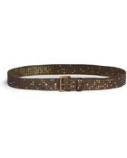 Hollywood Trading Company Studded Leather Belt - Lyst