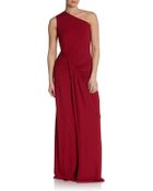 Michael Kors One-Shoulder Draped Jersey Gown - Lyst