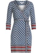 Diane von Furstenberg Tallulah Silk Wrap Dress - Lyst