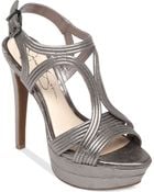 Jessica Simpson Salemm Ankle Strap Platform Dress Sandals - Lyst