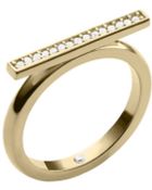 Michael Kors Pavé Gold-Tone Ring - Lyst