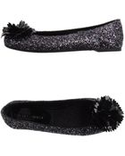 Emporio Armani Ballet Flats - Lyst