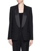 Alexander Wang Satin Shawl Lapel Tuxedo Jacket - Lyst
