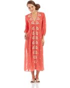 Free People Embroidered Maxi Dress - Lyst