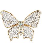 Jones New York Goldtone Crystal Butterfly Pin - Lyst