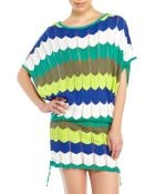 Trina Turk Chevron Pointelle Knit Cover-Up - Lyst