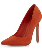 Schutz Gilberta Nubuck Pointed-Toe Pump - Lyst
