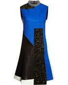 Proenza Schouler Textured Leather Sleeveless Patchwork Dress - Lyst