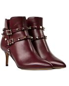 Valentino 'Rockstud' Booties - Lyst
