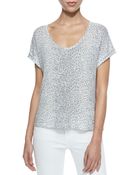 Joie Omnira Short-Sleeve Leopard-Print Tee - Lyst