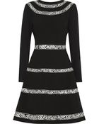Oscar de la Renta Wool-Crepe Dress - Lyst