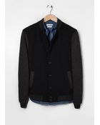 Mango Man Wool-Blend Bomber Jacket - Lyst