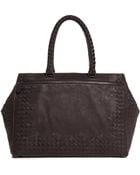 Bottega Veneta Intrecciatodetail Leather Tote - Lyst
