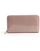 Gucci Pink Leather Ziparound Continental Wallet - Lyst