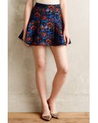 Cynthia Vincent Brocade Skater Skirt - Lyst