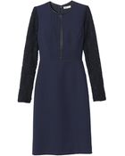 Rebecca Taylor Lace Sleeve Dress - Lyst
