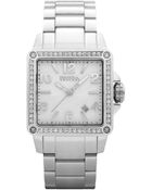 Brera Stainless Steel Diamond Bezel Watch - Lyst