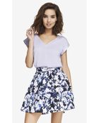 Express Silky V-Neck Tee - Lyst
