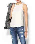French Connection Glitter Dash Top - Lyst