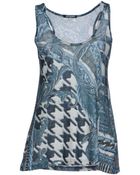 Balmain Top - Lyst