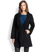 Eileen Fisher Shawl-Collar Coat - Lyst