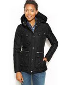 Tommy Hilfiger Quilted Hooded Puffer Jacket - Lyst