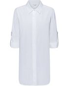 Donna Karan New York Oversized Rolled Sleeve Shirt - Lyst