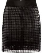 Antonio Berardi Flocked Airtex Mini Skirt - Lyst