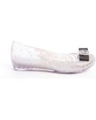Melissa Nude Laced Bow Detail Transparent Jellies - Lyst
