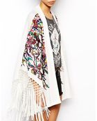 Asos Tall Premium Embroidered Kimono - Lyst