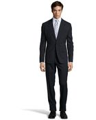 Dolce & Gabbana Dark Blue Wool 2-Button Suit With Flat Front Pants - Lyst