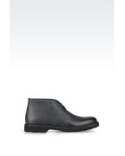 Giorgio Armani Desert Boot In Grained Calfskin - Lyst