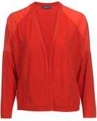 Stefanel Cashmere-Merinos Cardigan With Silk Inserts - Lyst