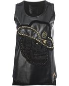 Philipp Plein Embellished Tank - Lyst