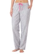 DKNY Patterned Flannel Pants - Lyst