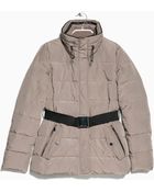 Mango Belted Feather Down Coat - Lyst