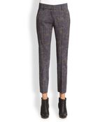 Piazza Sempione Kim Floral Jacquard Pants - Lyst