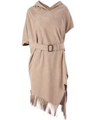 Junya Watanabe Belted Asymmetric Tunic - Lyst
