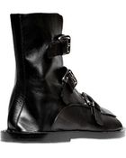 Jil Sander Triple Buckle Leather Sandals - Lyst