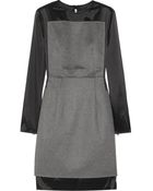 Acne Studios Lucille Wool-Blend And Shell Dress - Lyst