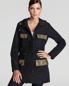 MICHAEL Michael Kors Studded Anorak with Hood - Lyst