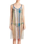 Missoni Mare Fringe Tank Dress - Lyst