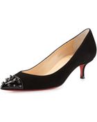 Christian Louboutin Geo Spiketoe Red Sole Pump - Lyst