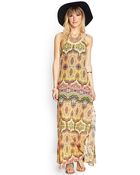 Forever 21 Bohemian Woven Maxi Dress - Lyst