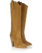 Isabel Marant Étoile Ruth Suede Knee Boots - Lyst