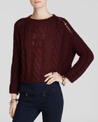 Free People Sweater - Maribel Cable - Lyst